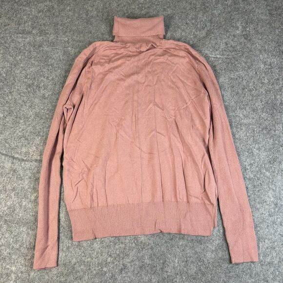 Velvet By Spencer & Graham Sweater Womens Small Turtleneck Cotton Cashmere Pink - Picture 7 of 7